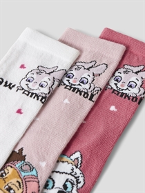 NAME IT 3-Pak Paw Patrol Strømper Burnished Lilac